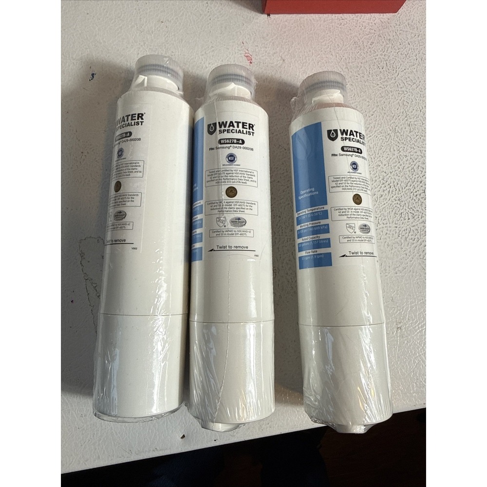 Water Specialist Refrigerator Water Filters WS637B-A  3-Pack - NEW, Samsung